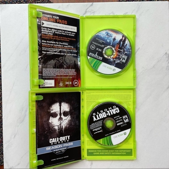 Xbox 360 Set Of 2 Video Games Call Of Duty Ghosts - Picture 3 of 7
